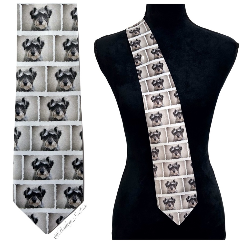 Zazzle Custom Schnauzer Tie